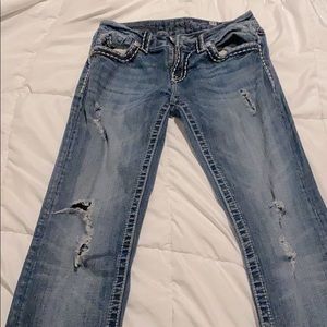 Miss me Straight leg distressed jeans